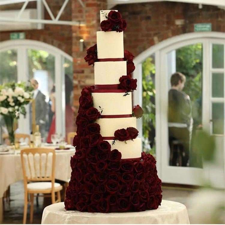 Large 5 tier cake